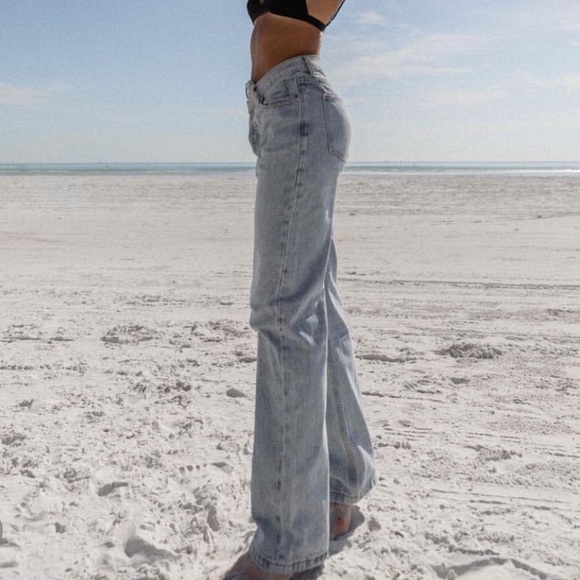 PRINCESS POLLY asymmetrical baggy jeans - Picture 1 of 3